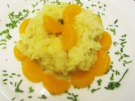 Sauerkraut mit Mandarinen