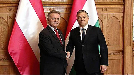 Hans Niessl und Viktor Orban