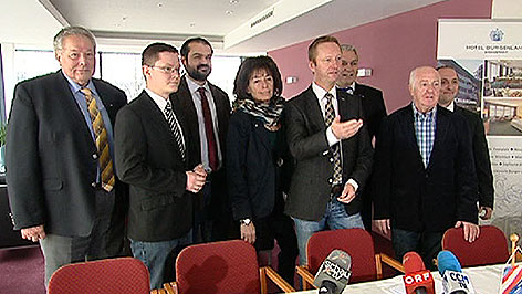 FPÖ-Kandidatenteam bei Präsentation