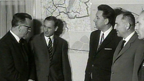 Theodor Kery mit Politikern