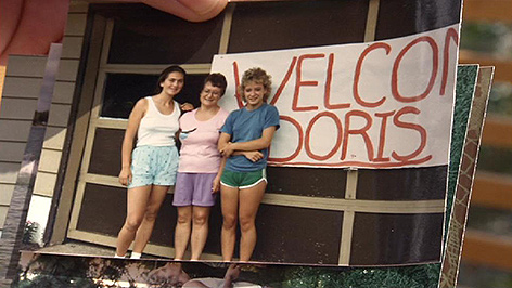 Doris Gruber als Austauschschülerin in den USA