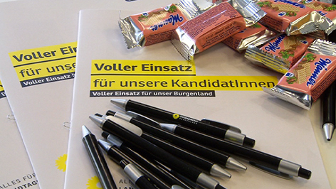 ÖVP-Wahlkampf-Material