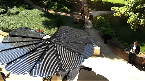Solaranlage "Smartflower" wird in Spanien präsentiert