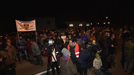 Demonstration in Bruckneudorf
