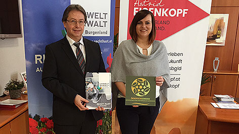 Umweltanwalt Werner Zechmeister und Umweltlandesrätin Astrid Eisenkopf (SPÖ)