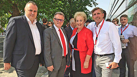 Bundesparteitag in Wien, Hans Peter Doskozil, Verena Dunst, Hans Niessl, Schuster