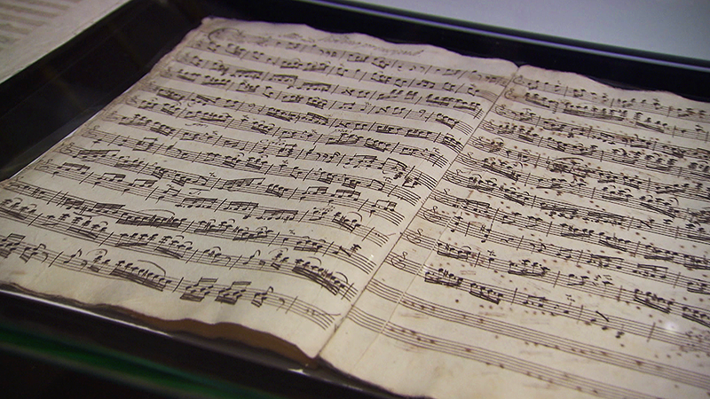 Handabschrift von Haydns Violinkonzert