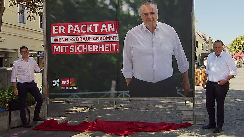 Doskozil Plakate Präsentation NR-Wahl 2017