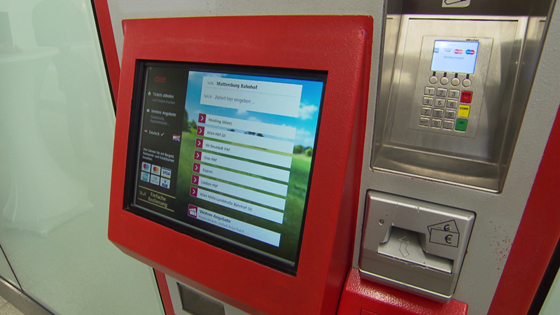 Neue ÖBB Ticketautomaten in Eisenstadt