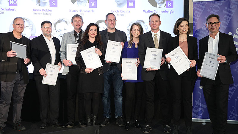 Preisverleihung Journalistenpreis in Wien