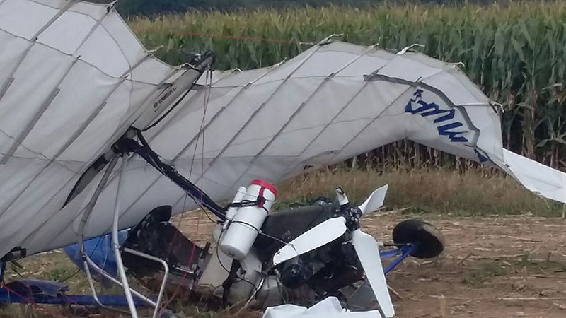 Ultraleichtflugzeug in Pinkafeld abgestürzt