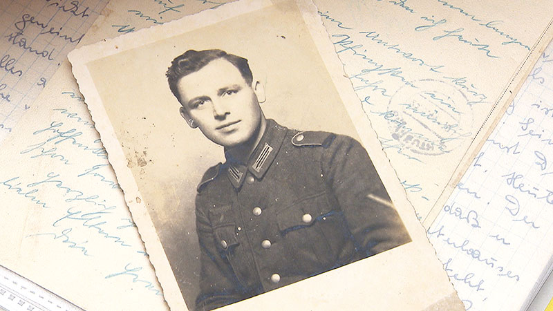 Foto eines Soldaten im Zweiten Weltkrieg