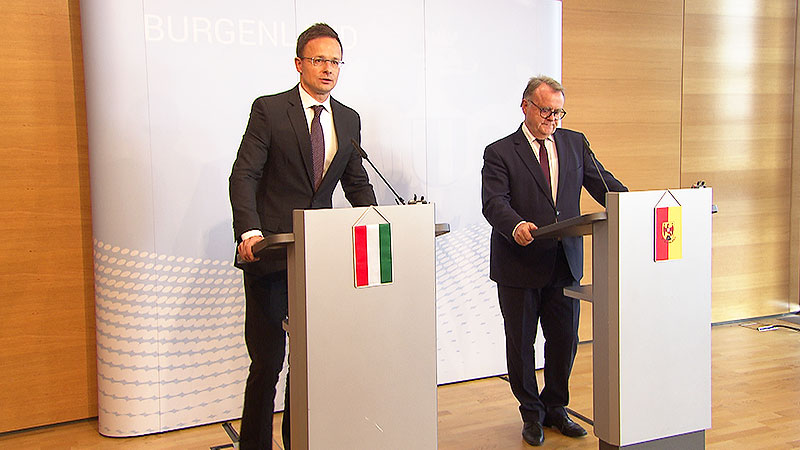 Ungarischer Außenminister zu Besuch Niessl