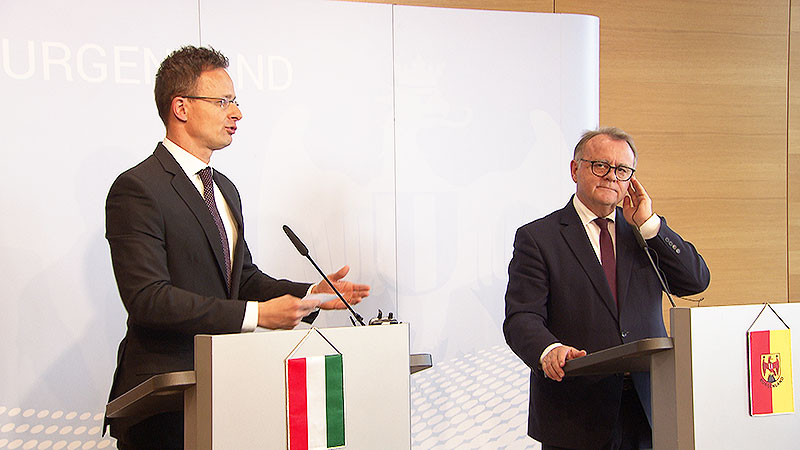 Ungarischer Außenminister zu Besuch Niessl