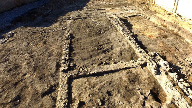 Reste römischer Mauern in Müllendorf