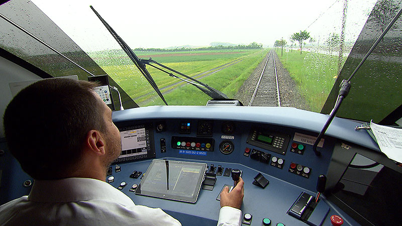 Zugfahrer fährt Zug, Foto von der Veranstaltung