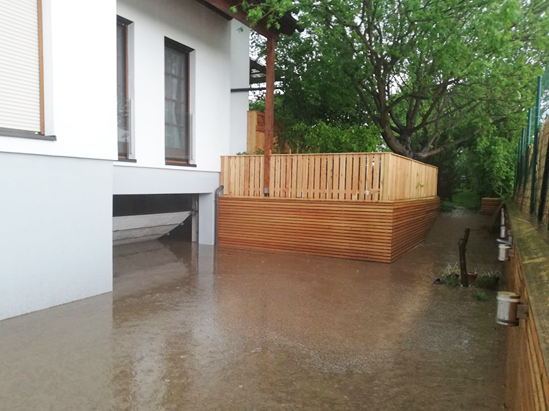 Überflutungen in Mattersburg